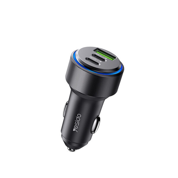 Yesido Y50 60W 3 Ports Fast Charging Car Charger