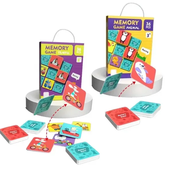 Flash Card Games Matching card game for kids Memory Boosting Select & Match Pairs