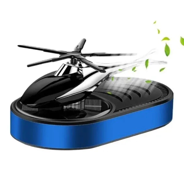 Air Freshener Container Solar Powered Dashboard Ornament Private Helicopter Model