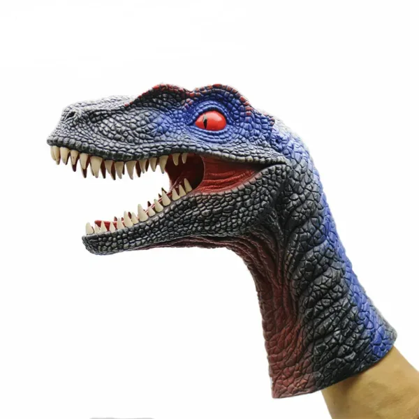 Dinosaur Hand Puppet VELOCIRAPTOR Dino Toy Gift for Kids fun time play game